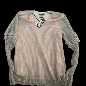 Miss Me Pink Two Tone Pink Shimmer Top